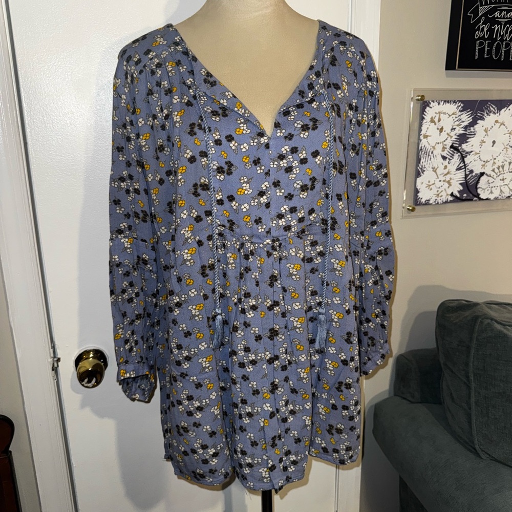 Women’s Caslon split neck blouse